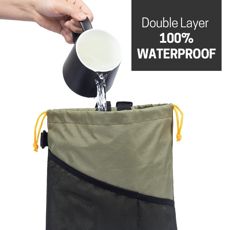 GNEGNI 2PCS Car Garbage Can, Hanging Car Trash Bag with