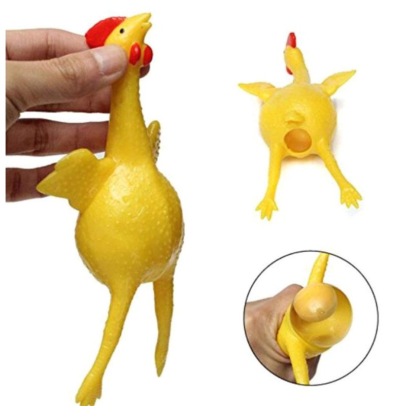 YOYOSTORE 16cm Funny Squishy Toys Chicken and Eggs Stress Relieve