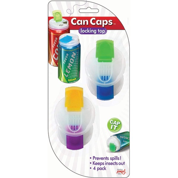 Soda Can Covers 4 Pack for Carbonated Water or Soft Drink - Best Beer Cans Cover Easy Clip on Caps Lid Seal Opening for a Fresher Drinking Experience