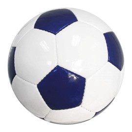 BESTSOCCERBUYS.COM Classic Collection Soccer Balls Grade A Bladder for Longer Air Retention No Imprint (Size 4, Navy Blue White)