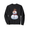 Schneemann Schnee Weihnachten frostig Winter Kohle Schneeflocken Karotte Sweatshirt