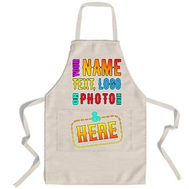 lepni.me Chefs Aprons | Cooking Baking Grilling for Home Restaurant | Premium Kitchen Apron with Double Pocket for Men Women (Adults Organic Natural Multi Color)