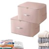 2PCS Ultra Space Saving Self Compression Organizer,Dustproof And Moisture-Proof Compression