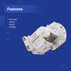 EVERTECHPRO Dishwasher Drain Pump Replacement, Plastic, Above Ground, 120 Volts,