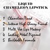HERBENJOY Metallic Lipstick Glitter Chameleon Lipgloss, Multichrome Tinted Lip Gloss