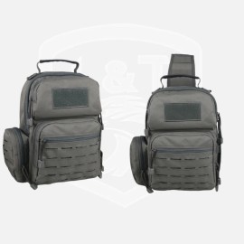 LQ Laser Cut Tactical Gear Sport American Warehouse Waterproof Shoulder Sling EDC Backpack Outdoor Tactical GearModel Number: LC19048 Grey