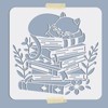 MAYJOYDIY Cat Book Stencils Sleeping Cat Drawing Painting Stencils Book