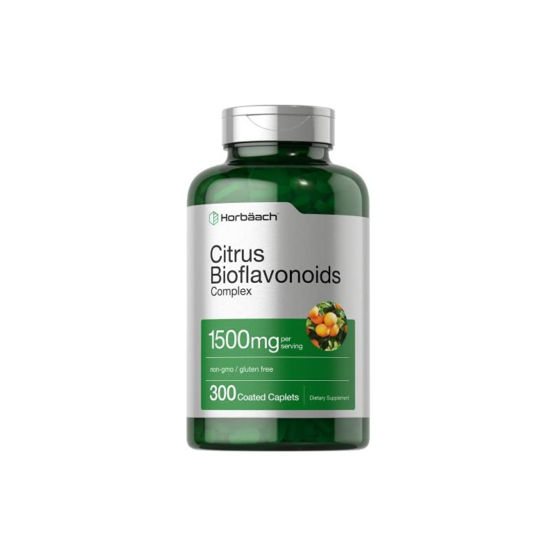 HORBÄACH - Bioflavonoides Cítricos 1500 mg, 300 Cápsulas – Complemento