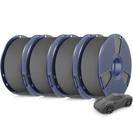 SUNLU High Speed PLA Classic 3D Filament 1.75mm,600mm/s High Toughness PLA Filament,Matte Texture No-Tangling,Dimensional Accuracy +/- 0.02mm, 4kg in Total, 1kg per Spool,4 Pack, 4Grey