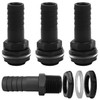 ZIOYA 4 pieces tank feed-through, 1 inch external thread with