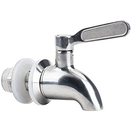 Stainless Steel Spigot for Beverage Dispenser, Water Dispenser Replacement Part, Outdoor Water Faucet for Sun Tea Jar, Party, Camping (1 Pack)