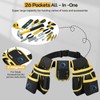 Tool Belt, 27-Pockets Tool Belts for Men Work Belt Pouch