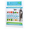 Impress Bakeware – Metal Cookie Press with 12 Shape Disks