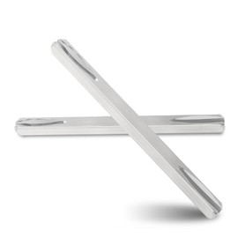 Pack of 2 Door Handle Spindle Rod, 8 mm x 80 mm Square Pin, Door Fitting, Square Pin, Galvanised Steel Replacement Square Pin, Fixing Pin, Door Handle, Steel Spindle Bar, Solid Steel