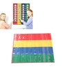4 Column Hanging Pocket Chart for Classroom Heavy Duty Clear