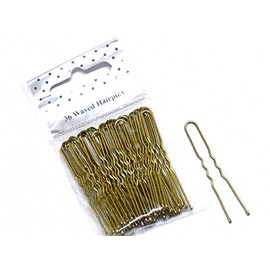 La Peach Fashions Ladies Regular Hair Styling Hair Pins Bobby Pins Kirby Grips Bun Pins Waved Hair Pins Size 50 mm (Blonde)