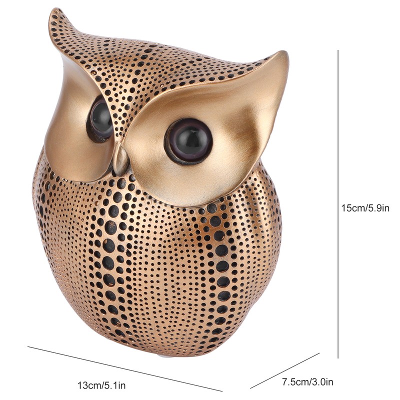 Owl Statue Figurine Ornament Innovative Resin Animal Sculpture Art Crafts