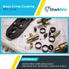 SharkBite 1 Inch Crimp Coupling, Brass Plumbing Fitting, PEX Pipe,