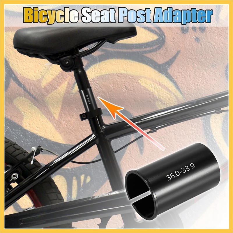 BULLSPANN Seat Post Bicycle Tube Adapter for 33.9mm to 36mm