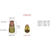 RIVERWELD TIG Stubby Gas Lens Collet Bodies 17GL332 10N24S 3/32''