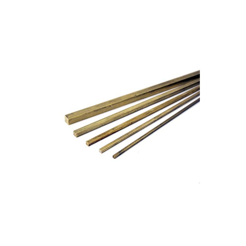 MusicMedic.com Square Brass Stock (1/8" (3.18mm))