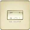 Knightsbridge SF1100PB Screwless 10 A 3 Pole Fan Isolator Switch,