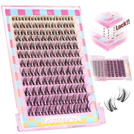 Spider Lash Clusters Layer Lock 10-16mm False Eyelashes Wispy Natural Clusters Eyelash Extensions DIY Eyelash Individual Lashes for Professional Look (Spider)
