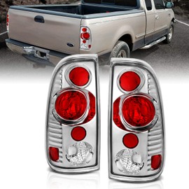 AmeriLite Chrome Euro Tail Lights for Ford F-Series - Passenger and Driver Side