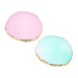 Healvian 2pcs Resin Manicure Mixing Palette Nail Art Tray for Gel Nails Green for Professional Art Display and Mixing