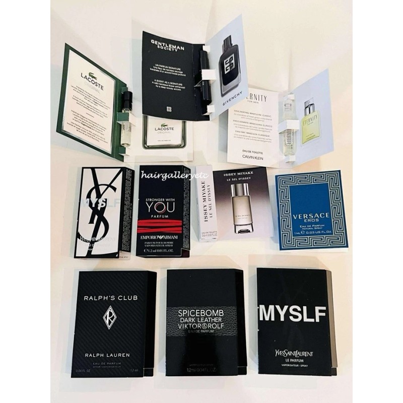 Designer Brands Men's Cologne Fragrance Sampler Gift Set 10 pc
