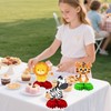 Pack of 9 Jungle Animals Honeycomb Table Decoration Safari Jungle