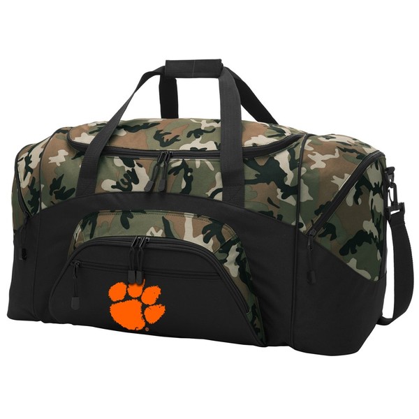 Broad Bay Large Clemson Tigers Duffel Bag CAMO Clemson University Suitcase Duffle Luggage Gift Idea for Men Man Him!