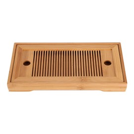 Bamboo Tea Tray Chinese Gongfu Tea Mini Serving Table for Teahouse Home Office