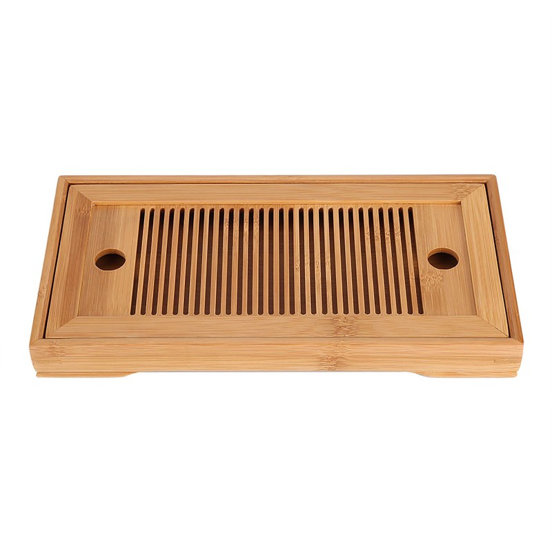 Bamboo Tea Tray Chinese Gongfu Tea Mini Serving Table for