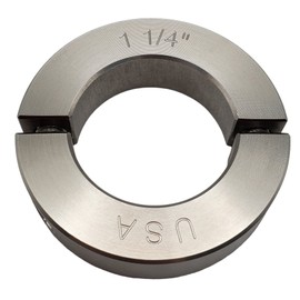Coastal Shaft Collars - 1.25" Bore Diameter - Clamping Two Piece Shaft Collar - 303 Stainless Steel (4 Pack)