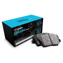 R1 Concepts Front Ceramic Series Brake Pads With Rubber Steel Rubber Shims| Fits 2002-2006 Toyota Camry, 2006 Lexus GS300, 2009-2015 Lexus IS250