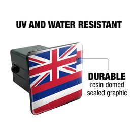 GRAPHICS & MORE Hawaii State Flag Tow Trailer Hitch Cover Plug Insert
