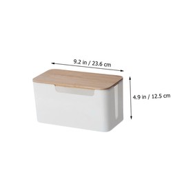 SEWACC Charging Cable Box Cable Organizer for Desk and Home Multi Functional Storage Case for Power Strips Adapters and Cords Durable White Household