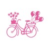 Stanzenshop Cutting Dies Bicycle with Flowers Cutting Dies Stencils Scrapbooking
