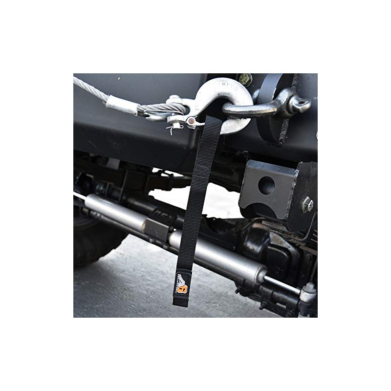 Agency 6™ Winch Hook Pull Strap - Black - 1