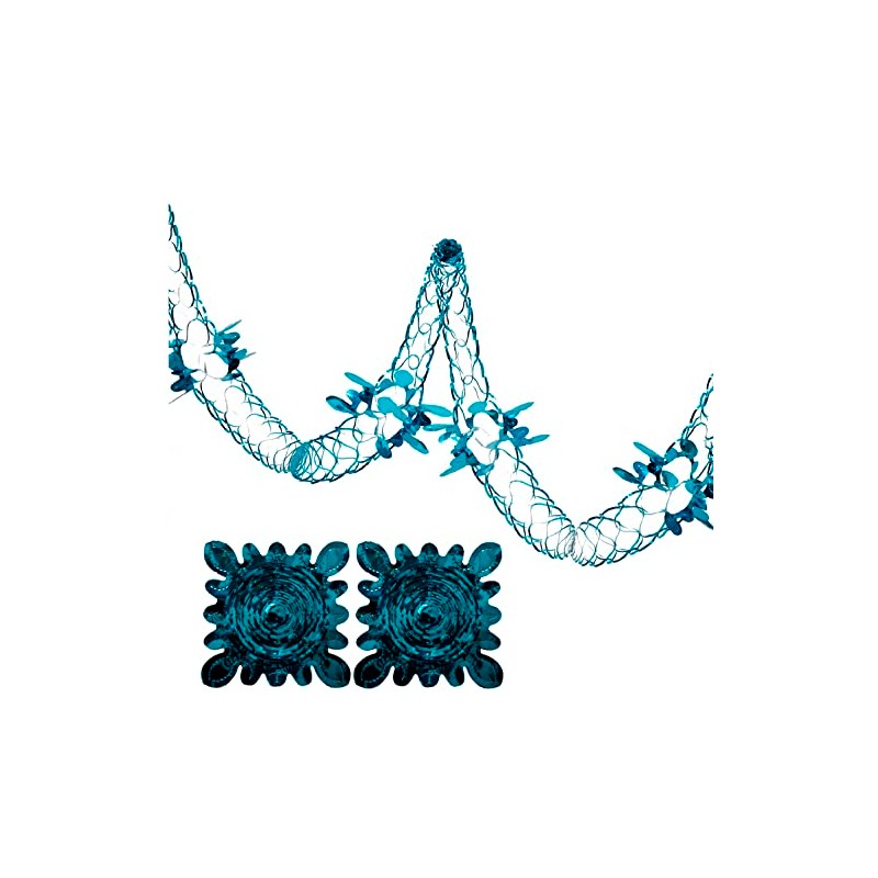 Simply Products 2 Pk Foil Garland Flower - Christmas Hanging