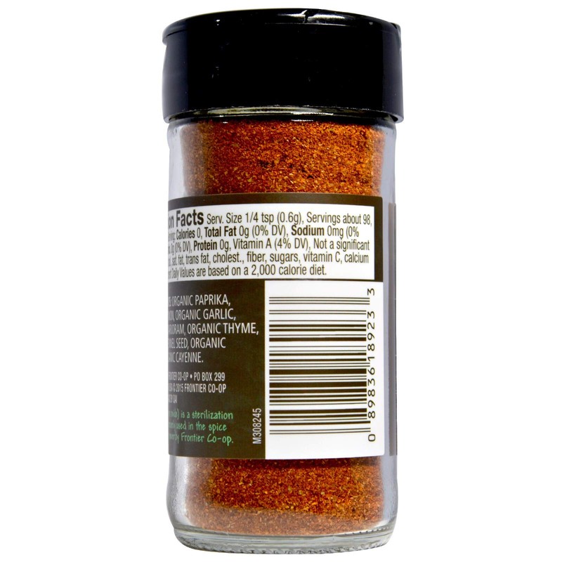 Frontier Co-op Organic Cajun Seasoning - Louisiana-Style Spice Blend for