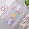 Sorting Box, Portable 24 Grid Clear Hard Plastic Adjustable Jewellery