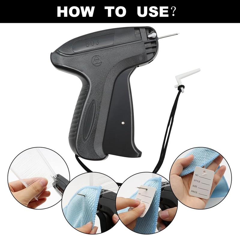 QEEROYO Labeling Gun, Gift Tag Labeling Machine with 5 Replacement