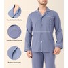 DAVID ARCHY Men's Cotton Sleepwear Button-Down Pajamas Set Mens Sleepwear