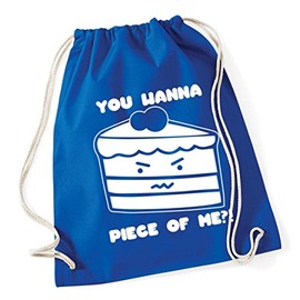 Hippowarehouse You wanna piece of me?! Drawstring CottonSchool Gym Bag 37cm x 46cm, 12 litres