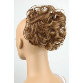 Prettyshop Hairpiece scrunchy hair piece bun/tress with hair tie rubber, hair styles, up-dos, in various colours