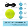 2PC Garage Parking Assistance Tennis Balls, Garage Car Stop Indicator,