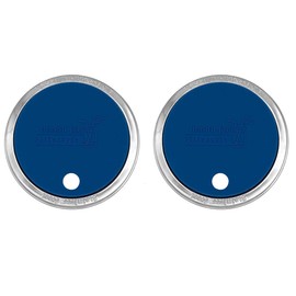 Silicone Fermentation Lid and Straw Hole Tumbler for Mason, Ball, Canning Jars (Deep Blue, Wide Mouth)