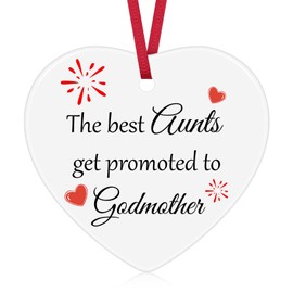 Baptism Gift for Godmother Christmas Ornament Godmother Proposal Gifts Godmother Gifts from Godchild Godmother Gift Ceramic Ornament Birthday Gifts for Godmother Christmas Tree Decoration Ornaments